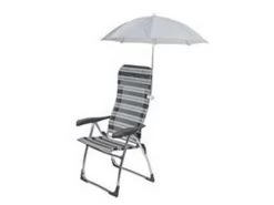 Bo-Camp Stoelparasol Universeel Ø 106cm Grijs