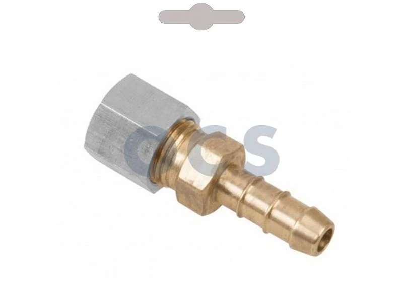 GOK Knelkoppeling 8mm + Slangpilaar Koper 3 GOK Knelkoppeling 8mm + Slangpilaar Koper