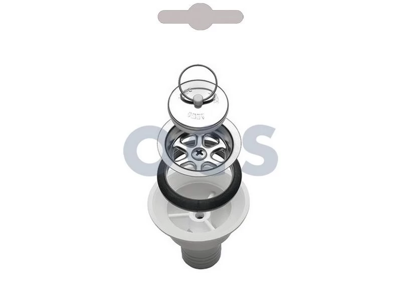 Smev Afvoerplug Recht 20mm Compleet 3 Smev Afvoerplug Recht 20mm Compleet