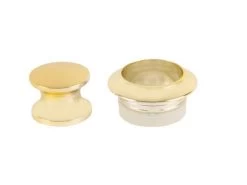 Fjord Outdoor Knop+ring Koper Pushlock à 2 St.