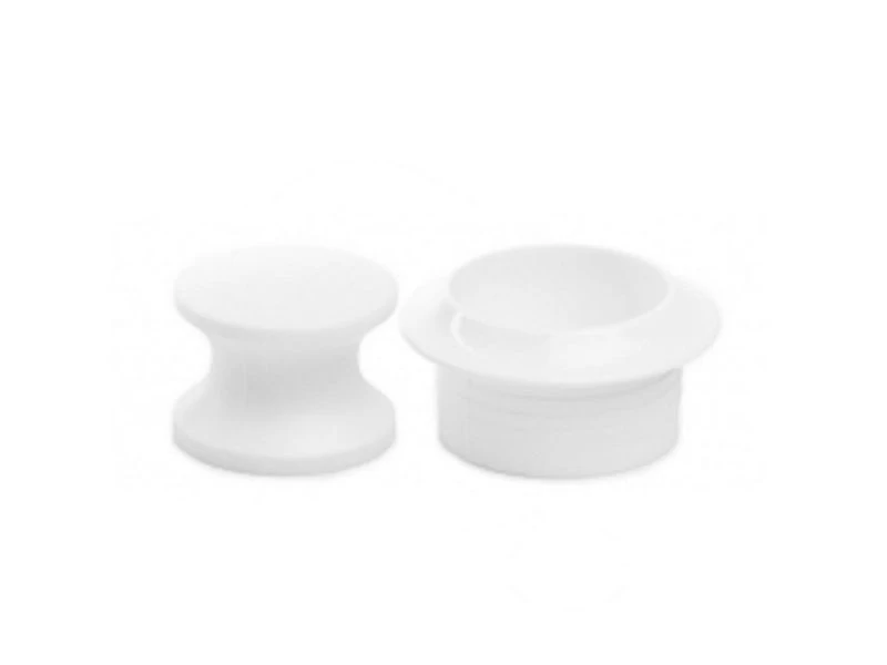 Fjord Outdoor Knop+ring Wit Pushlock à 2 St. 3 Fjord Outdoor Knop+ring Wit Pushlock à 2 St.