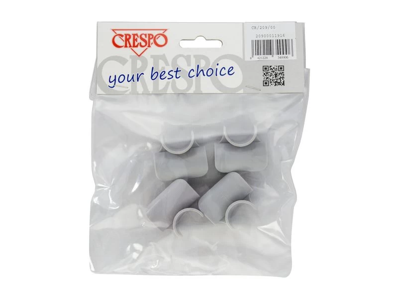 Crespo Clips Voetensteun Kunststof 4 Stuks Grijs 4 Crespo Clips Voetensteun Kunststof 4 Stuks Grijs - Afbeelding 2