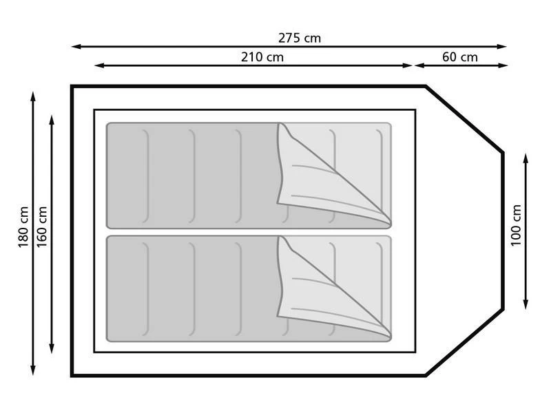 Eurotrail Koepeltent Utah 2 Katoen-polyester 5 Eurotrail Koepeltent Utah 2 Katoen-polyester - Afbeelding 3