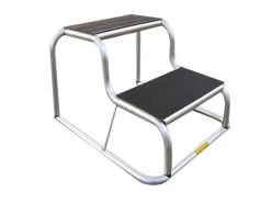 Milenco Opstap Aluminium Rubber 2 Tredes