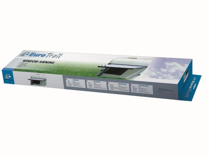 Eurotrail Caravan Raamluifel 180 X 80 Grijs 4 Eurotrail Caravan Raamluifel 180 X 80 Grijs - Afbeelding 2
