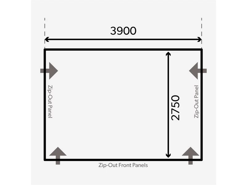Kampa Dometic Opblaasbare Voortent Club Air All-season 390 L 4 Kampa Dometic Opblaasbare Voortent Club Air All-season 390 L - Afbeelding 2