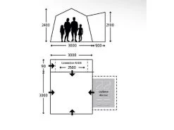 Kampa Opblaasbare Camper-bus Tent Cross Air Tc -Goedkope Camping Winkel 41 3 kampa opblaasbare camper bus tent cross air tc afmeting 9120001999