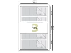Eurotrail Vis-a-vis Tent Santiago BTC -Goedkope Camping Winkel 55 2 eurotrail santiago btc plattegrond ette0609 2701