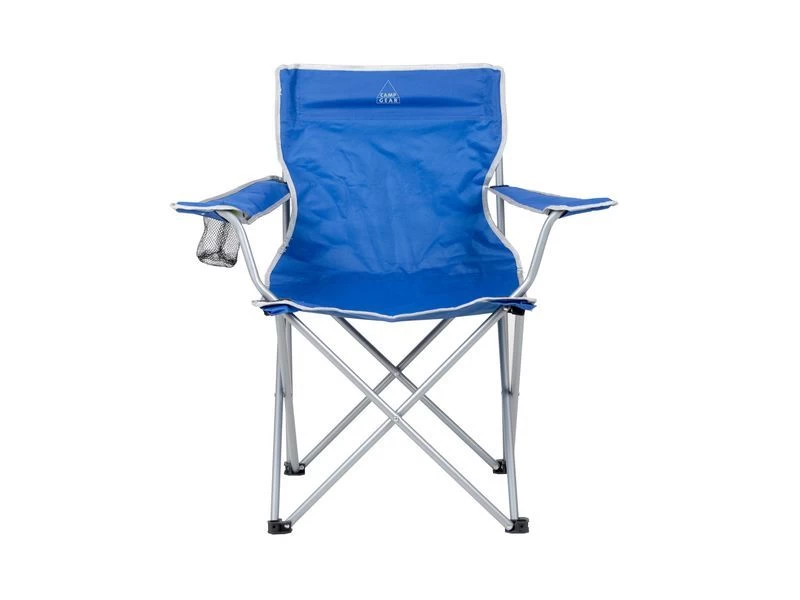 Camp Gear Stoel Opvouwbaar Compact Blauw 4 Camp Gear Stoel Opvouwbaar Compact Blauw - Afbeelding 2