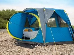 Coleman Familie Tent Octagon Blue-lime -Goedkope Camping Winkel 64 4 coleman familie tent octagon blue lime 2000035750