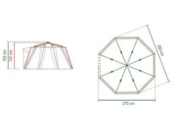 Coleman Familie Tent Octago Blue-lime -Goedkope Camping Winkel 65 2 coleman familie tent octago blue lime 2000035194