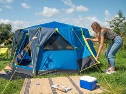 Coleman Familie Tent Octago Blue-lime -Goedkope Camping Winkel 65 4 coleman familie tent octago blue lime 2000035194