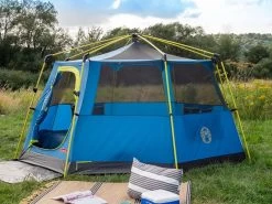 Coleman Familie Tent Octago Blue-lime -Goedkope Camping Winkel 65 5 coleman familie tent octago blue lime 2000035194