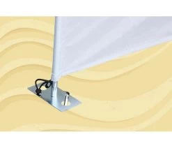 Bo-Camp Windschermharing 30 Cm 4 Stuks -Goedkope Camping Winkel bo camp windscherm haring met plaat 4 stuks 4163900 3