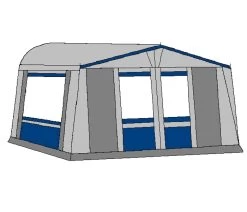 Te Velde Voortent De Vaart Lux 240 Cm Blauw