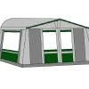 Te Velde Voortent De Vaart Lux 240 Cm Groen -Goedkope Camping Winkel te velde voortenten de vaart lux 240 cm diep groen links