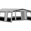 Hele Luifel Voor Voortent Aanritsbaar De Vaart Lux Serie Antraciet -Goedkope Camping Winkel te velde voortenten hele luifel aanritsbaar voor voortent de vaart lux links antraciet