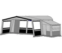 Te Velde Voortent De Vaart Lux 310 Cm. Antraciet -Goedkope Camping Winkel te velde voortenten met uitbouw en luifel de vaart lux antraciet1