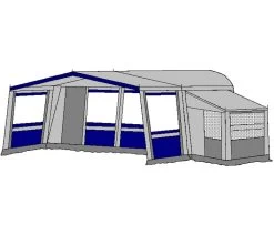 Te Velde Voortent De Vaart Lux 240 Cm Blauw 9 Te Velde Voortent De Vaart Lux 240 Cm Blauw -Goedkope Camping Winkel te velde voortenten met uitbouw en luifel de vaart lux blauw